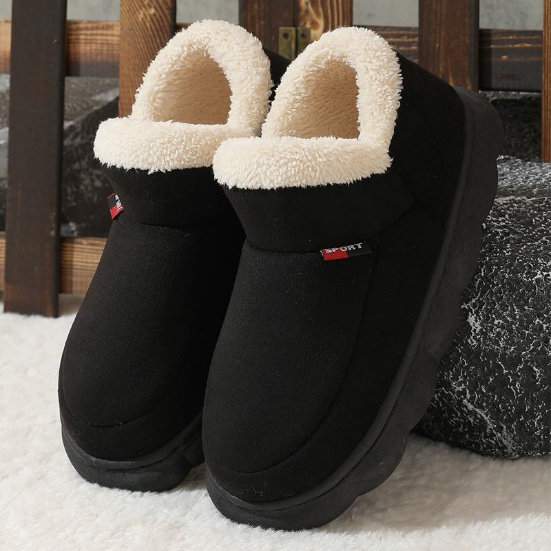 Fashion Kidmi Women's Slippers Popular Corduroy Cotton Shoes Soft Cotton Plush House Cotton Shoes for Men and Women Warm Anti-slip Shoes