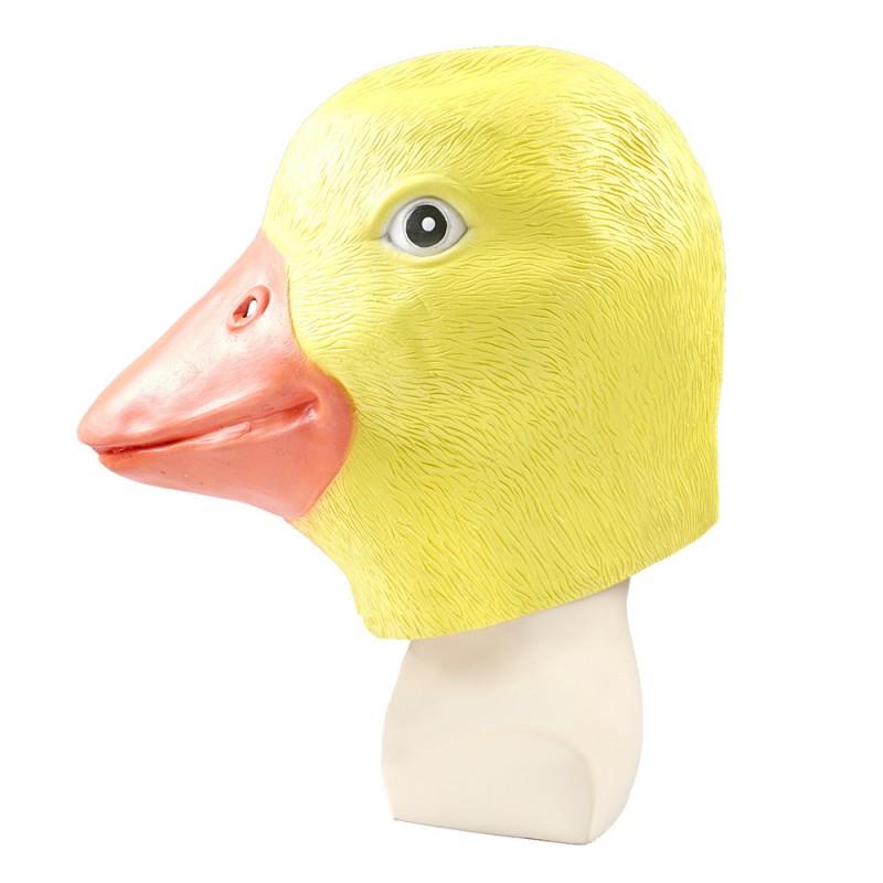Halloween Animal Little Yellow Duck Mask Head Cover Masquerade Cosplay Party