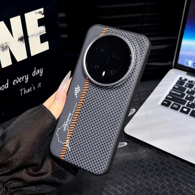 Для Honor Magic8 и Magic 8 Pro Кожаный чехол «Гоночная трасса» MagSafe Присоска Контрастные Цвета Клавиш Рамка для Камеры Покрытие Защищающее от Отпечатков Пальцев