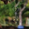 Craft Handmade Hanging Witch Bell Retro Creative Metal Pendant Vintage Novelty Wind Chime Wreath Outdoor