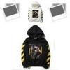 Off Co White Virgil Abloh Pyrex Vision Coat Religion Long Sleeve Hoodie Unisex