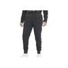 Fitted Solid Color Letter Print Joggers Men Bottoms Black DC2727-010