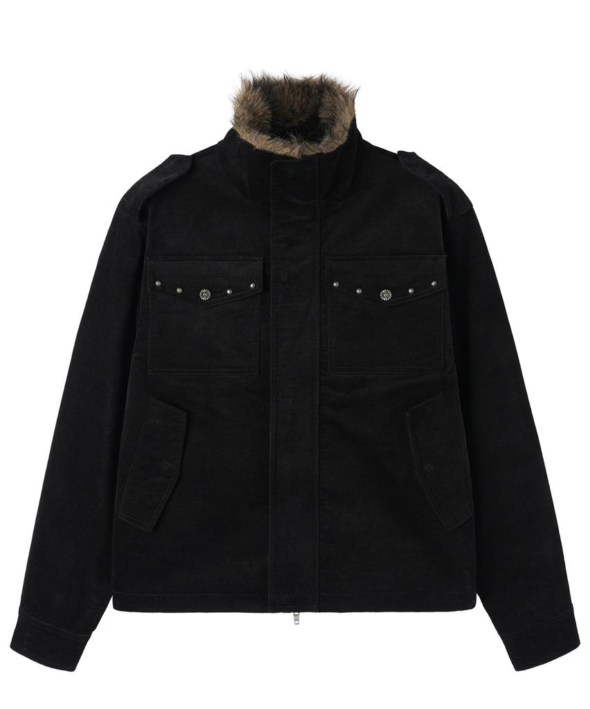 OPENYARD(OY) Epaulette Field Jacket - Black