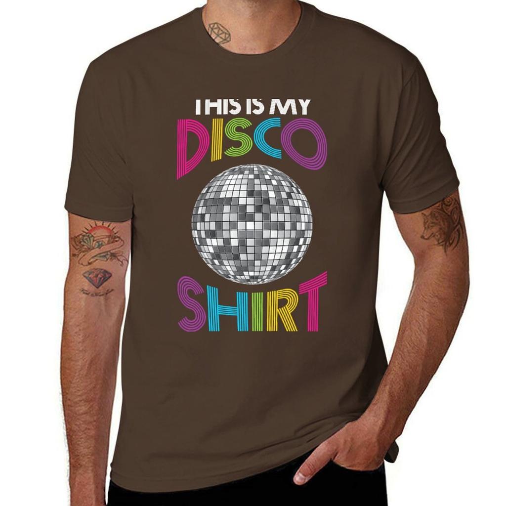 Disco Outfit Unisex Unisex 70s Tshirt Korean Fashion Summer Tops Unisexs Vintage T Shirts