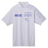 Move Sports WHPP Descente SUNSCREEN Short Sleeve Polo As Worn by Raglan Cooling UV Protection Men's (ST5SHS01M) Shirt, Ishikawa, Mini-Pique Sleeves,