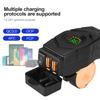 36 Вт QC3.0 USB-зарядное устройство для руля электровелосипеда с переключателем, двойной USB-адаптер для быстрой зарядки, водонепроницаемый чехол, 20-90 В, аксессуары для мотоциклов