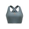Crossback Logo Print Design Medium Intensity Training Sports Bra Women Underwear Blue-Gray-Green 1372798-781