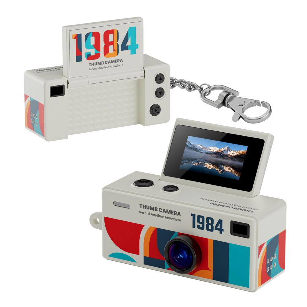 New Mini Flip Screen HD Thumb Camera for Photo & Video Recording - G62 Keychain Gift