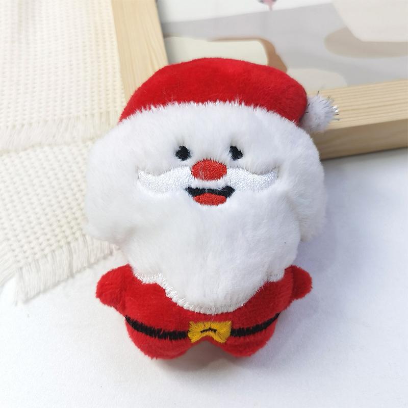 Милый мультяшный плюшевый кулон рождественская елка снеговик лось брелок рюкзак шарм украшение для вечеринки детская игрушка подарок