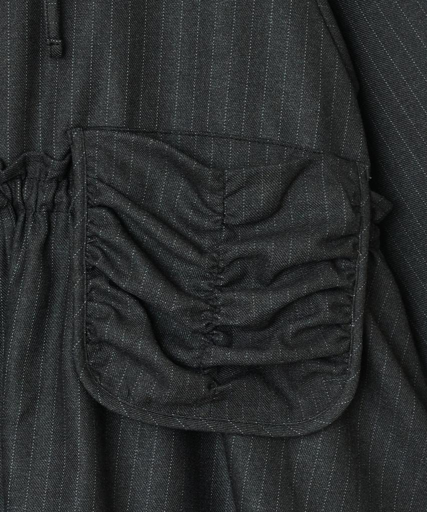 TYPESERVICE Shirred Pocket Jacket [Charcoal]