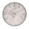 Hometime Slim Line Marble Pattern Wall Clock 31cm - Silver