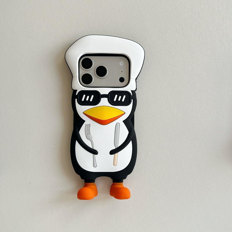 Солнцезащитные очки Пингвин 3D Чехол для телефона для iPhone 13/14/15 и 17 Pro Max