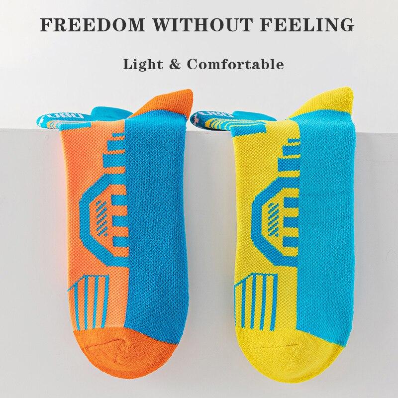 3 пары/партия, мужские носки с низкой посадкой для фитнеса, профессиональные мужские баскетбольные носки, дышащие тонкие носки для велоспорта и путешествий для мужчин