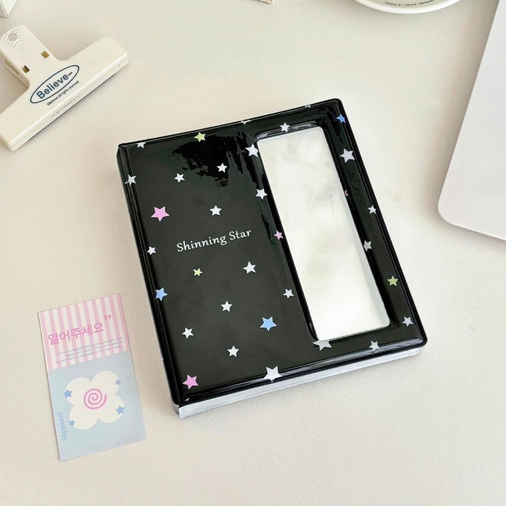 Cute Korean Ins 5.7*6.9inch Large Capacity Po Album for Idol Cards & Stickers Storage 20 Sheets Po Strips Holder School