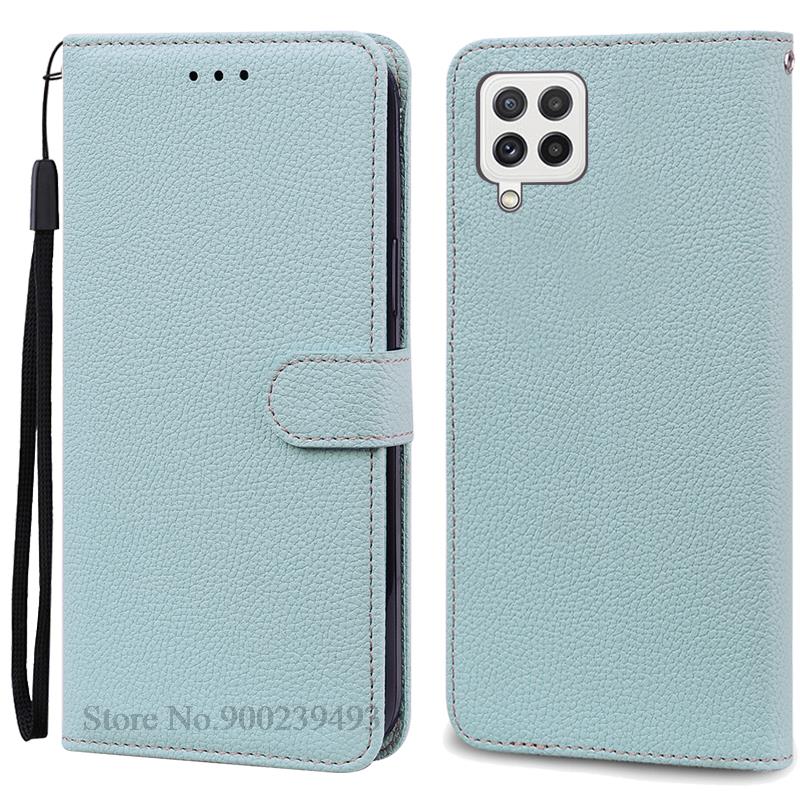 M32 4G Case For Samsung Galaxy M32 Case Leather Wallet Flip Case For Samsung M32 M 32 SM-M325F Case Soft Silicone Cover Fundas