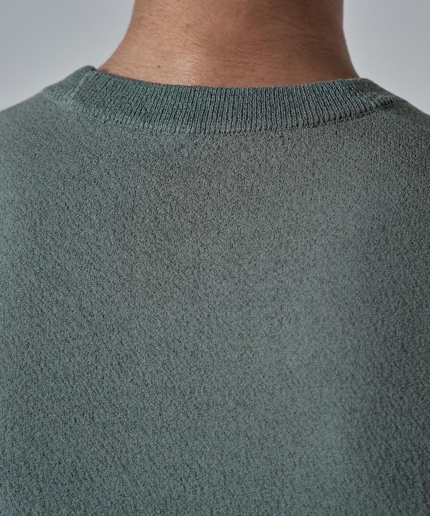 WAAR M1092 Airy Round Knit_Sage Green