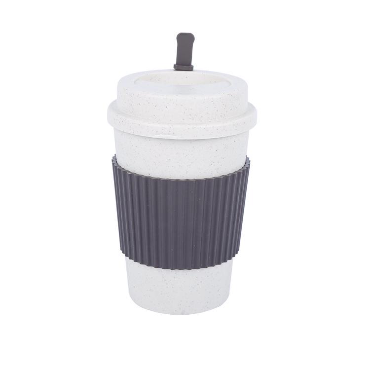 Eco-Friendly Wheat Straw Coffee Cup for Home & Office - Portable Hot Drink Tumbler, Perfect Gift