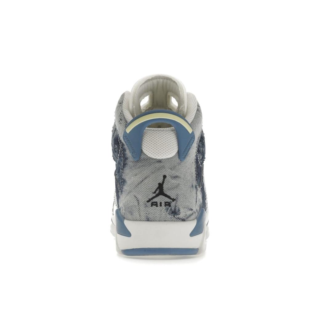 Детские кроссовки Air Jordan 6 Retro GS Washed Denim 2022 Blue White Dutch-Blue DM9045-100