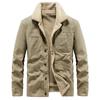 Winter Lamb Wool Fleece Thickened Men's Autumn Loose Last Year Lapel Casual Coat
