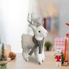 Рождественский плюшевый олень, прекрасная коллекционная игрушка для праздничного стола, рождественская полка