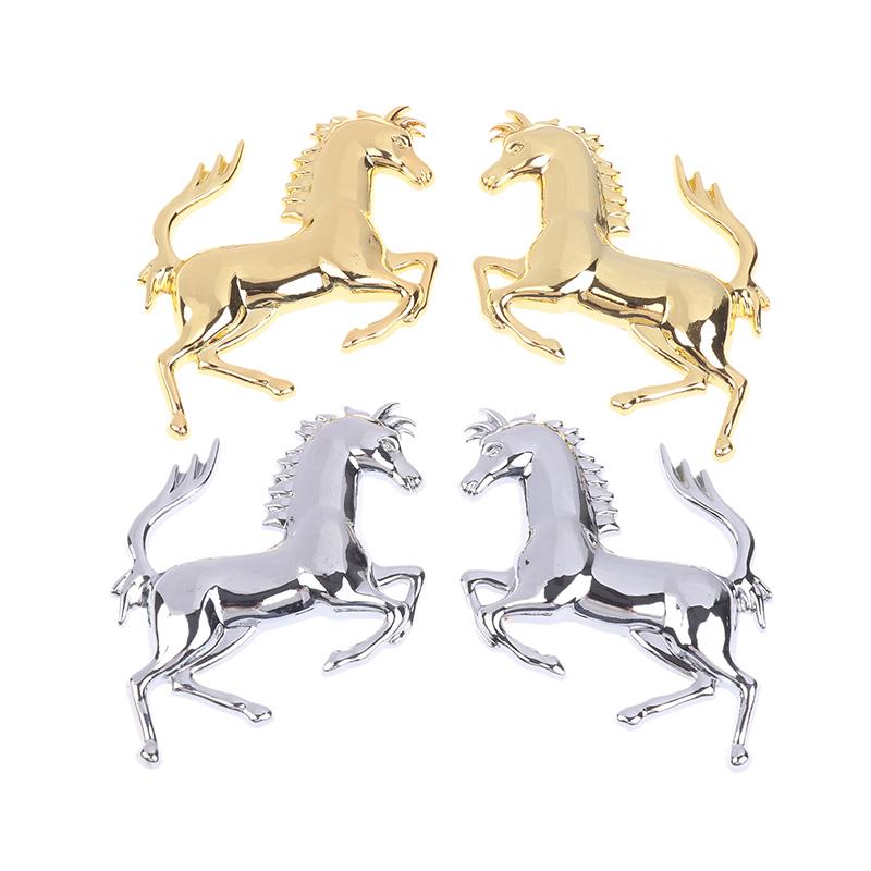 3D Metal Running Horse Emblem Stickers Car Personalized Sticker Decal Auto Window Body Side Tail Bumper Badge Sticker Decoration