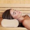Navaris Sauna Pillow, Neck Pillow - Sauna Accessory, Nap Pillow, Home Sauna, Easy Sauna, Public Bath - Home Sauna, Firm Pillow, Wooden Pillow, Neck