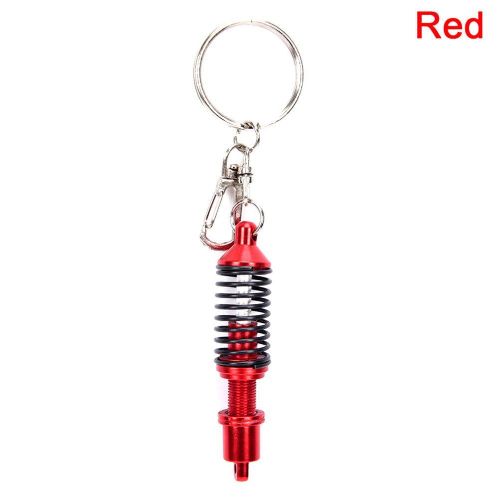 Gift Shock Absorber Alloy Keychain Keyring Adjustable Coilover Spring Key Ring