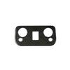 For Ford Mustang 2015- Real Carbon Fiber Front Reading Light Lamp Frame Trim