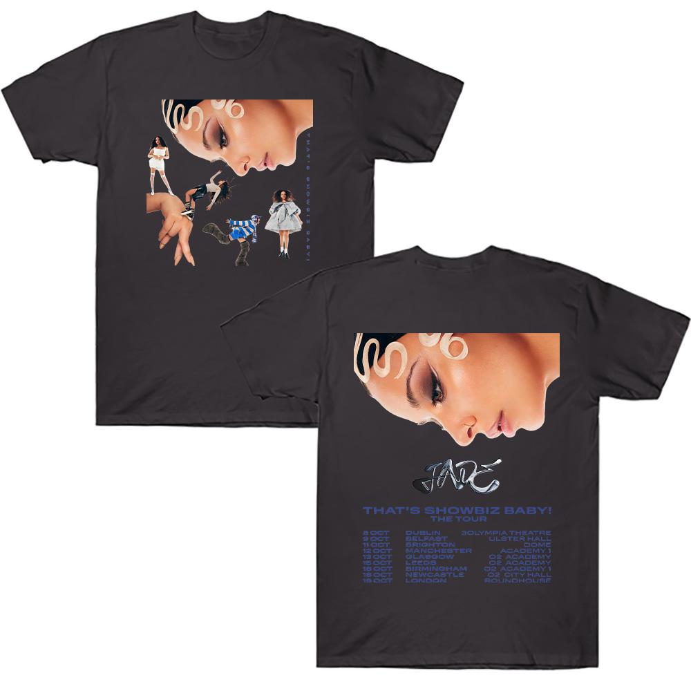 Jed Thats The Baby of The Entertainment Circle Tour 2025 Tees Jade Thirlwall Mens Pure Cotton Tshirt Harajuku Loose Top