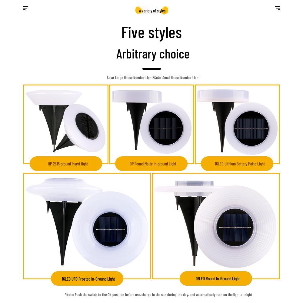 Waterproof Solar Garden & Courtyard Step Lights for Outdoor Decoration