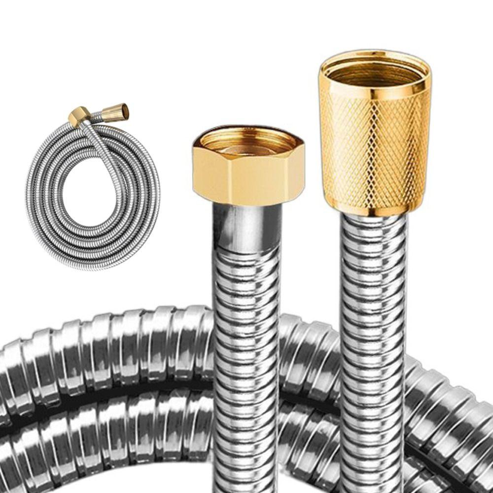 Reinforced Handheld Shower Head Hose Brass Nut Replacement Hose Universal Shower Hose Home Hotel