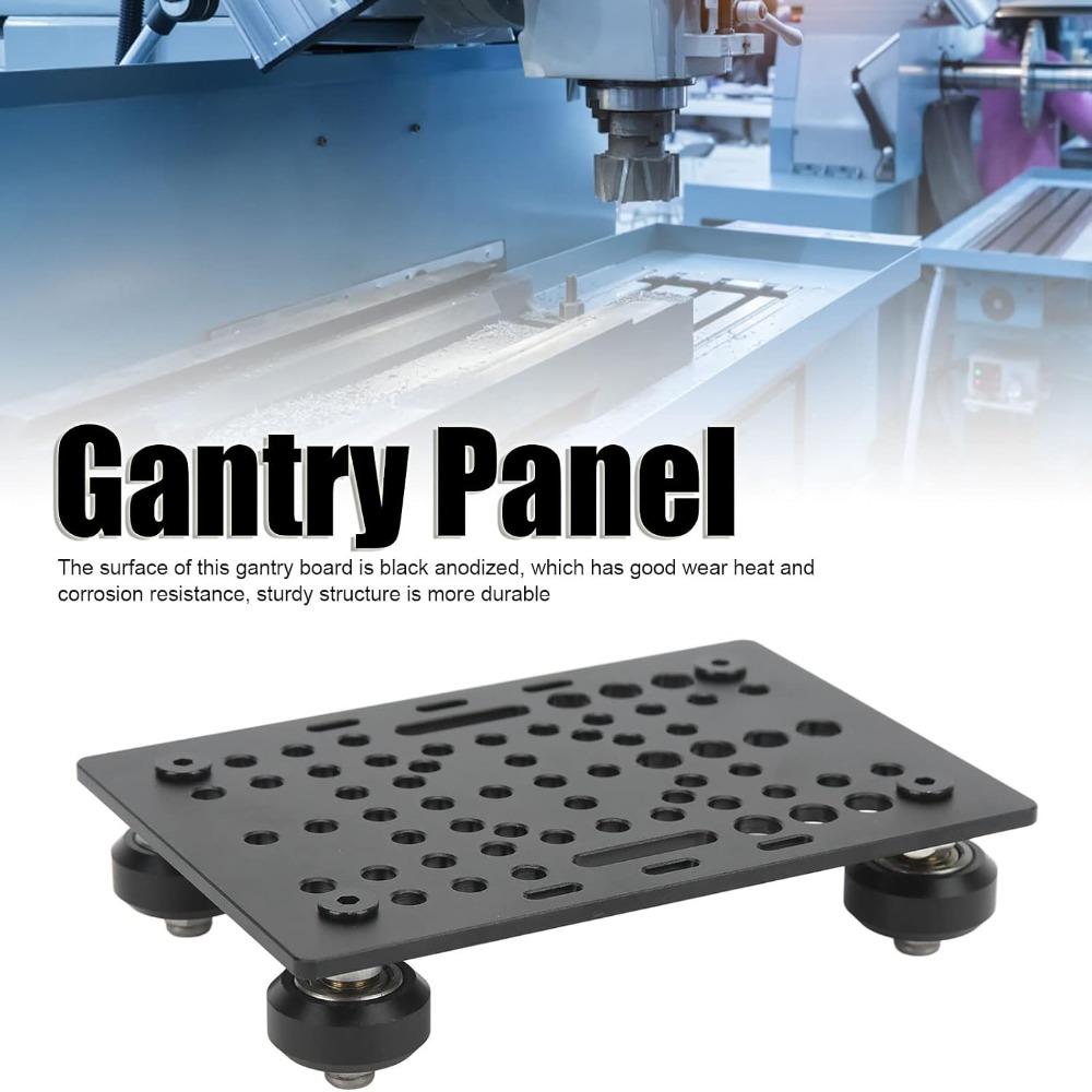 20mm to 80mm Width V Gantry Plate 4 Plastic Pulleys 3D Printer Guide Rail CNC Machine