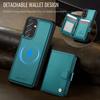 For Samsung Galaxy A34 5G Case JEEHOOD J09 RFID Blocking Card Holder Leather Back Phone Cover Magnetic Case