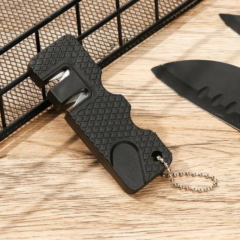 Ceramic Multipurpose Keychain Carbide Knife Pocket Tool Scissor Sharpen Fish Sharpener For Kitchen Accessories