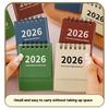 2025-2026 Мини Простой Календарь Маленький Настольный Календарь Креативный Календарь-Планировщик на Пружине Настольное Украшение Офисные Канцелярские Принадлежности