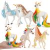 Animal Model Mythical Beast Toy Large Unicorn Rainbow Horse Pegasus Elf Sheep Ornament Doll