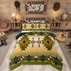 Erosebridal Western Aztec Comforter Set King Size, Boho Farmhouse Bedding Set for Kids Boys Teens Ethnic Southwest Bull Skull Cow Quilt Amer