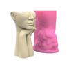 Abstract Face Flower Pots Mold Epoxy Resin Molds Pen Holder Candle Holder Cement Planter Silicone Mould Home Decorations