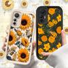 Красивый чехол с подсолнухами для Xiaomi Poco F7 F6 F5 F4 F3 M5s C65 C75 C71 X7 X6 X5 X4 GT X3 NFC M7 M6 Pro 4G 5G Мягкая задняя крышка