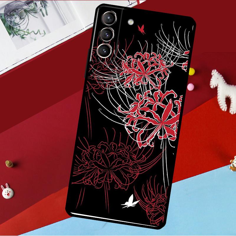 Lycoris Radiata Flower Funda For Samsung Galaxy S25 S24 S21 S22 S23 Ultra S9 S10 Plus S20 FE S25 FE Phone Case