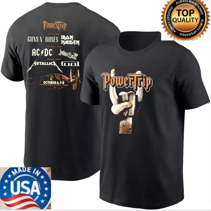 RARE !!! The Power Trip 2023-2024 T-Shirt Rock Festival 2023 Tee Gift for Fan Unisex T-Shirt