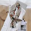 Ladies' Versatile Trendy Simulation Silk Long Strip Print New Binding Bag Travel Sunscreen Party Beach Scarf