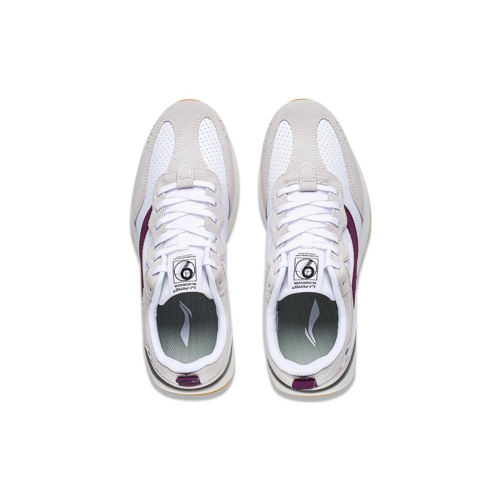 Li Ning Fangyuan Classic Синтетическая кожа Нескользящие Износостойкие Низкие Спортивные Повседневные Кроссовки Мужские AGCT047-4