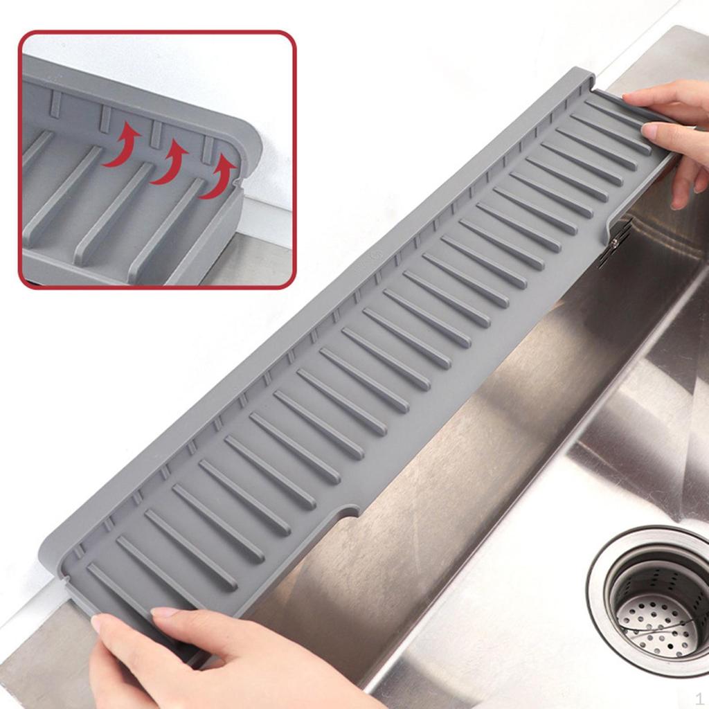 Коврик для крана для кухонной раковины, держатель для губки для мытья посуды, противоскользящие аксессуары для подноса