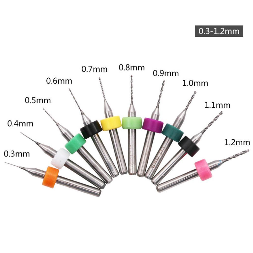 10pcs/set PCB Bits Tungsten Jewelry PCB Print Circuit Board Drill Bits Engraving Tool