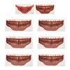 6шт большой рот татуировки наклейки страшные водонепроницаемый Sweatproof ужас временные Хэллоуин татуировки лица St