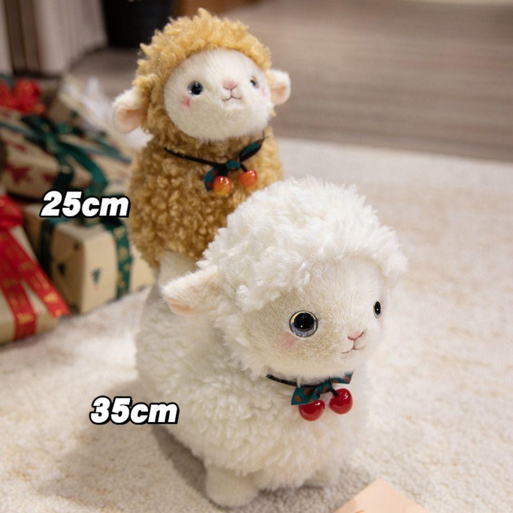Cartoon Sheep Doll Plush Toy Fluffy Animal Fluffty Doll Creative Little Sheep Doll Birthday Gift