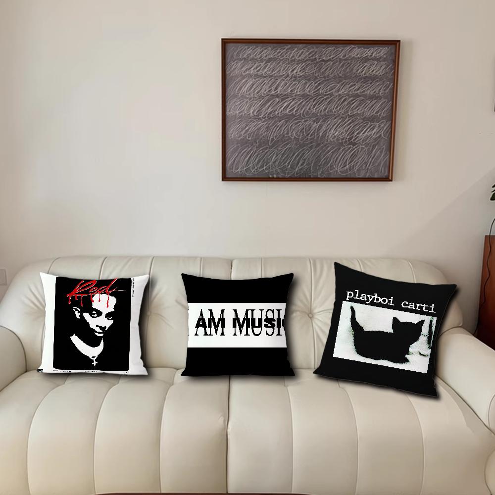 Рэпер Playboi Carti Музыка Whole Lotta Red Для Спальни Машины Кофейни Комнаты Мягкий и Гостиной Дивана Декоративная Наволочка Ca