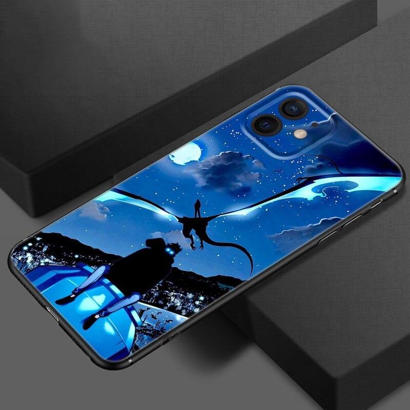 Чехол для телефона с выравниванием аниме Solo для Apple iPhone 13 12 Mini 11 Pro XS Max X XR 8 7 6S 6 Plus SE 2020 5S 5, мягкий черный чехол из ТПУ