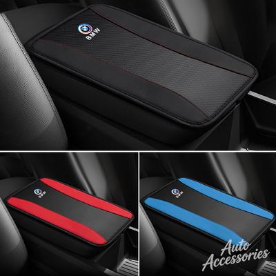 Leather Car Armrest Box Pad Anti-slip Protect Pad For BMW 50th E46 E90 E49 F30 F80 E36 E46 E93 E92 F34 F31 GT G30 X7 Accessories FF35